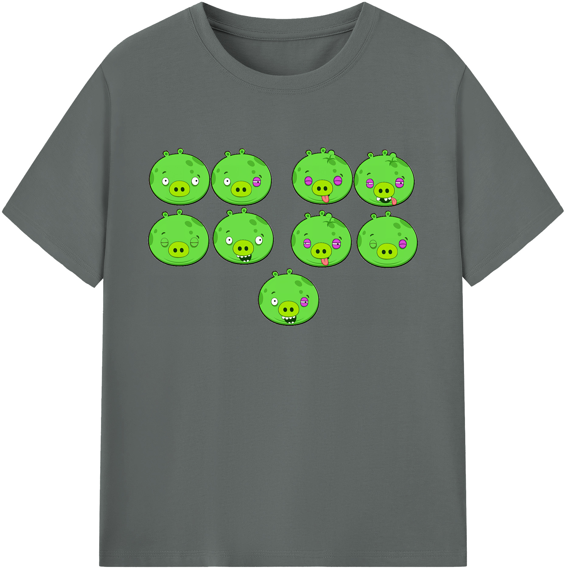 （画像用） Angry Birds アングリーバード 綿100％ メンズ半袖Tシャツ｜肌触りやわらか＆通気性